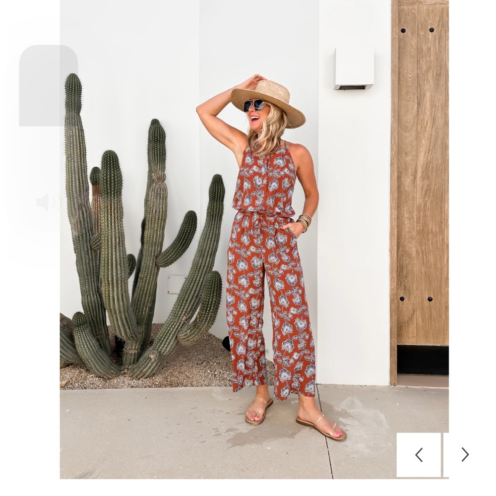 Gibson Villa Mia Henley Jumpsuit XS